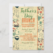 Invitation de brunch pour la fête des pères avec d (Devant)