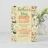 Invitation de brunch pour la fête des pères avec d (Debout devant)