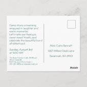 Invitation de brunch pour la journée des sœurs élé (Dos)