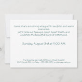 Invitation de brunch pour la journée des sœurs élé (Dos)