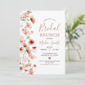 Invitation de Brunch pour la nuptiale de Boho d'au (Debout devant)