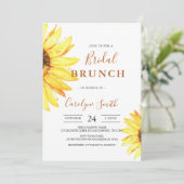 Invitation de Brunch pour la nuptiale de tournesol (Debout devant)