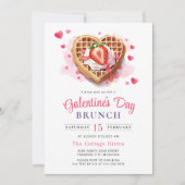 Invitation de brunch pour la Saint-Valentin de la  (Devant)