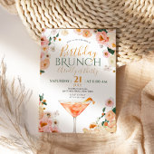 Invitation de brunch pour les 30 ans de cocktail f