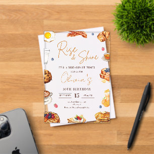 Invitation de brunch pour un anniversaire au petit