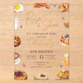 Invitation de brunch pour un anniversaire au petit (Recto)
