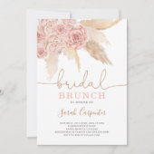 Invitation de brunch pour une baby shower de maria (Devant)