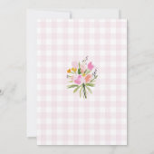 Invitation de brunch pour une douche de mariée ave (Dos)