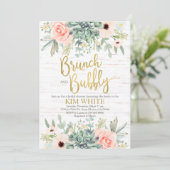 Invitation de brunch pour une douche de mariée sur (Debout devant)