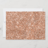 Invitation de Brunch rose Gold Bridal avec Parties (Dos)