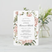 Invitation de brunch rustique rose pour le lendema (Debout devant)