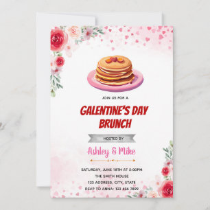 Invitation de brunch Valentine