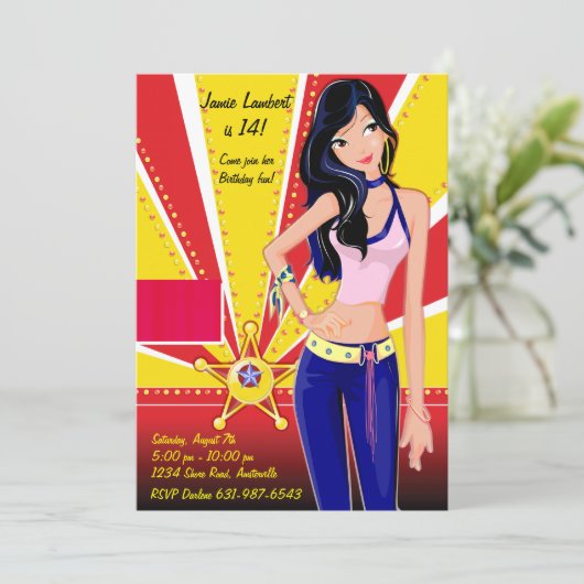 Invitation de Brunette Cutie (Debout devant)