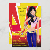 Invitation de Brunette Cutie (Devant / Derrière)