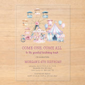 Invitation de budget anniversaire mignon Carnaval (Recto)