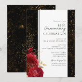 Invitation de budget floral pour 15e anniversaire  (Devant / Derrière)