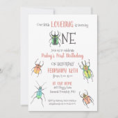 Invitation de Bugs Amour Premier Anniversaire (Devant)