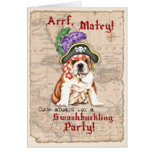 Invitation de Bulldog Pirate