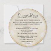Invitation de bulle de champagne (Dos)