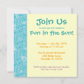 Invitation de bulles et de frappes (Dos)