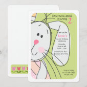 Invitation de Bunny Hide-and-Seek (Devant / Derrière)