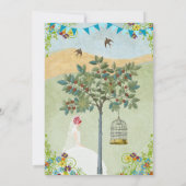 Invitation de bunting de cage à oiseaux pour la do (Dos)