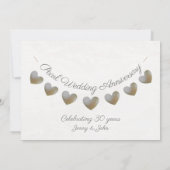 Invitation de bunting de perles pour les 30 ans de (Dos)