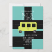 Invitation de bus de roue de transport scolaire (Devant)