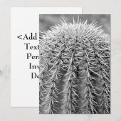 Invitation de Buzz Cut Cactus (AZ Sonoran Desert) (Devant / Derrière)