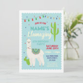 Invitation de cactus de glands de fête (Debout devant)