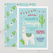 Invitation de cactus de glands de fête (Devant / Derrière)