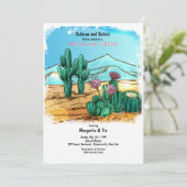 Invitation de Cactus du désert (Debout devant)