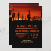 Invitation de Cactus du désert (Devant / Derrière)