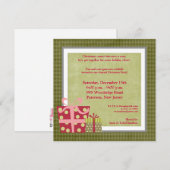 Invitation de cadeaux de Noël 5x5 (Devant / Derrière)