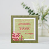 Invitation de cadeaux de Noël 5x5 (Debout devant)