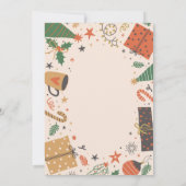 Invitation de cadeaux festifs de Noël (Dos)