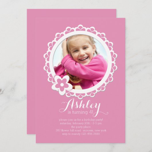 Invitation de cadre à échelles (Devant / Derrière)