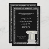 Invitation de cadre clé grecque (Devant / Derrière)