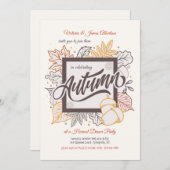 Invitation de cadre d'automne (Devant / Derrière)