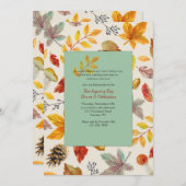 Invitation de cadre d'automne (Devant / Derrière)