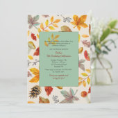 Invitation de cadre d'automne (Debout devant)