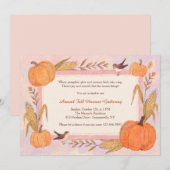 Invitation de cadre d'automne (Devant / Derrière)