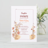 Invitation de cadre de douche de couple (Debout devant)