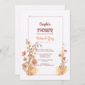 Invitation de cadre de douche de couple (Devant / Derrière)