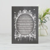 Invitation de cadre de la fête d'Halloween de goth (Debout devant)