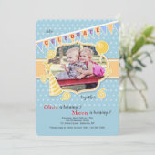 Invitation de cadre de photo de célébration (Debout devant)