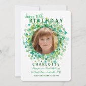 Invitation de cadre de shamrock (Devant)