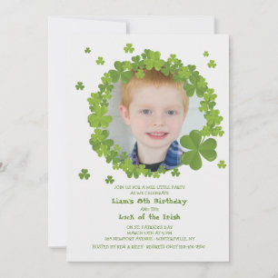Invitation de cadre de shamrock