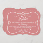 Invitation de cadre décoratif (Devant / Derrière)