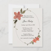 Invitation de cadre floral (Devant)